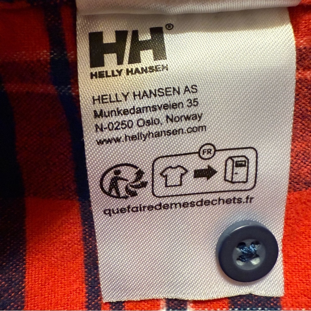 Helly Hansen | Red and Blue Checkered Shirt | 100% Cotton | Sz M - Picture 7 of 7